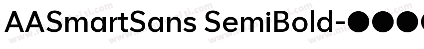 AASmartSans SemiBold字体转换